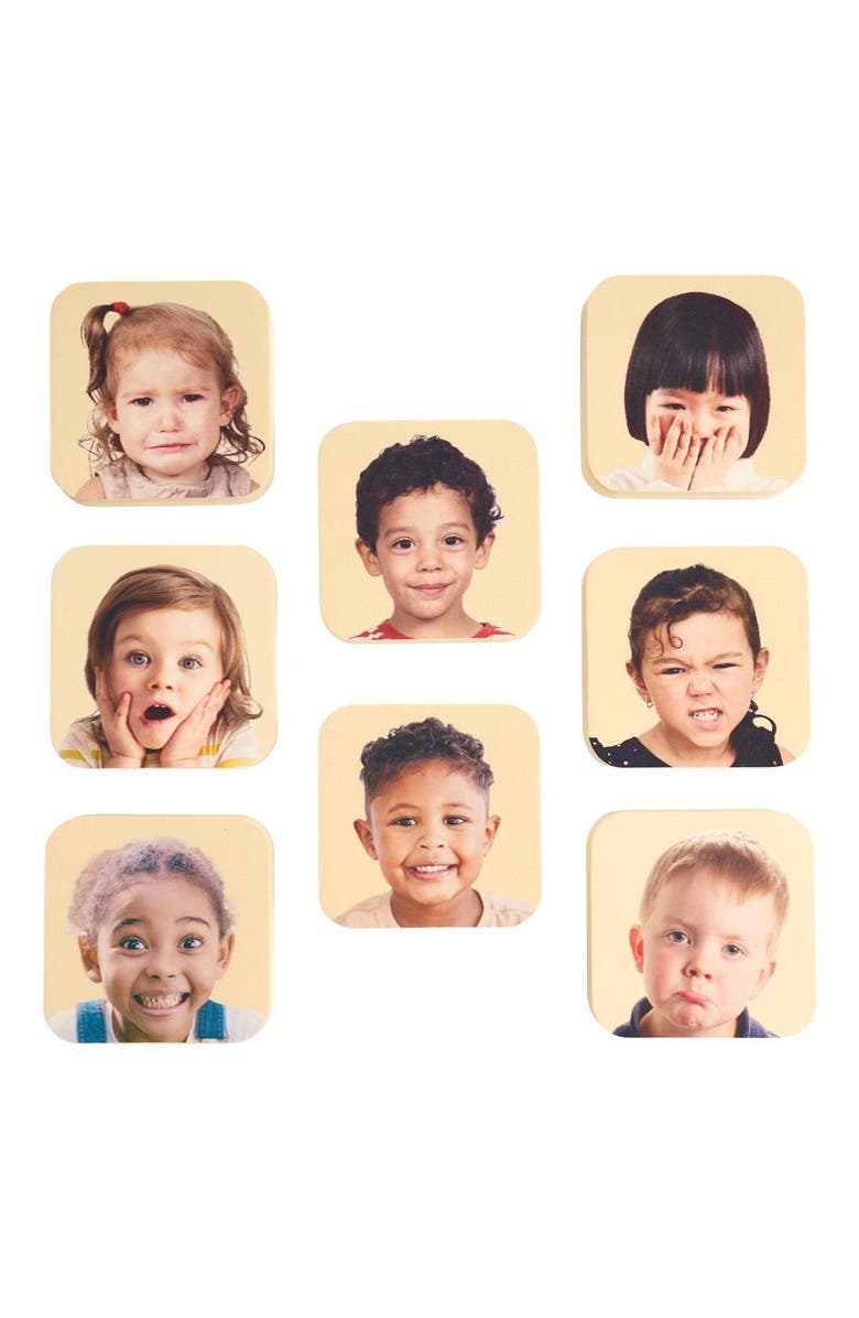 Kaplan Early Learning Company Mirror with Emotions Set, Alternate, color, Beige