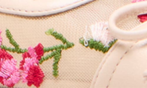 Stuart Weitzman Kitty Floral Embroidery Pointed Toe Pump