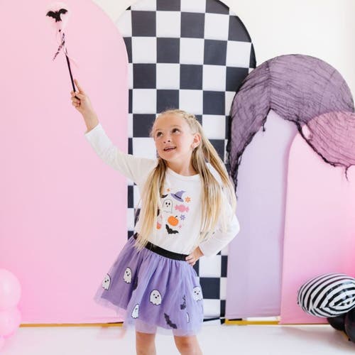 Sweet Wink Halloween Fun Long Sleeve Shirt In White