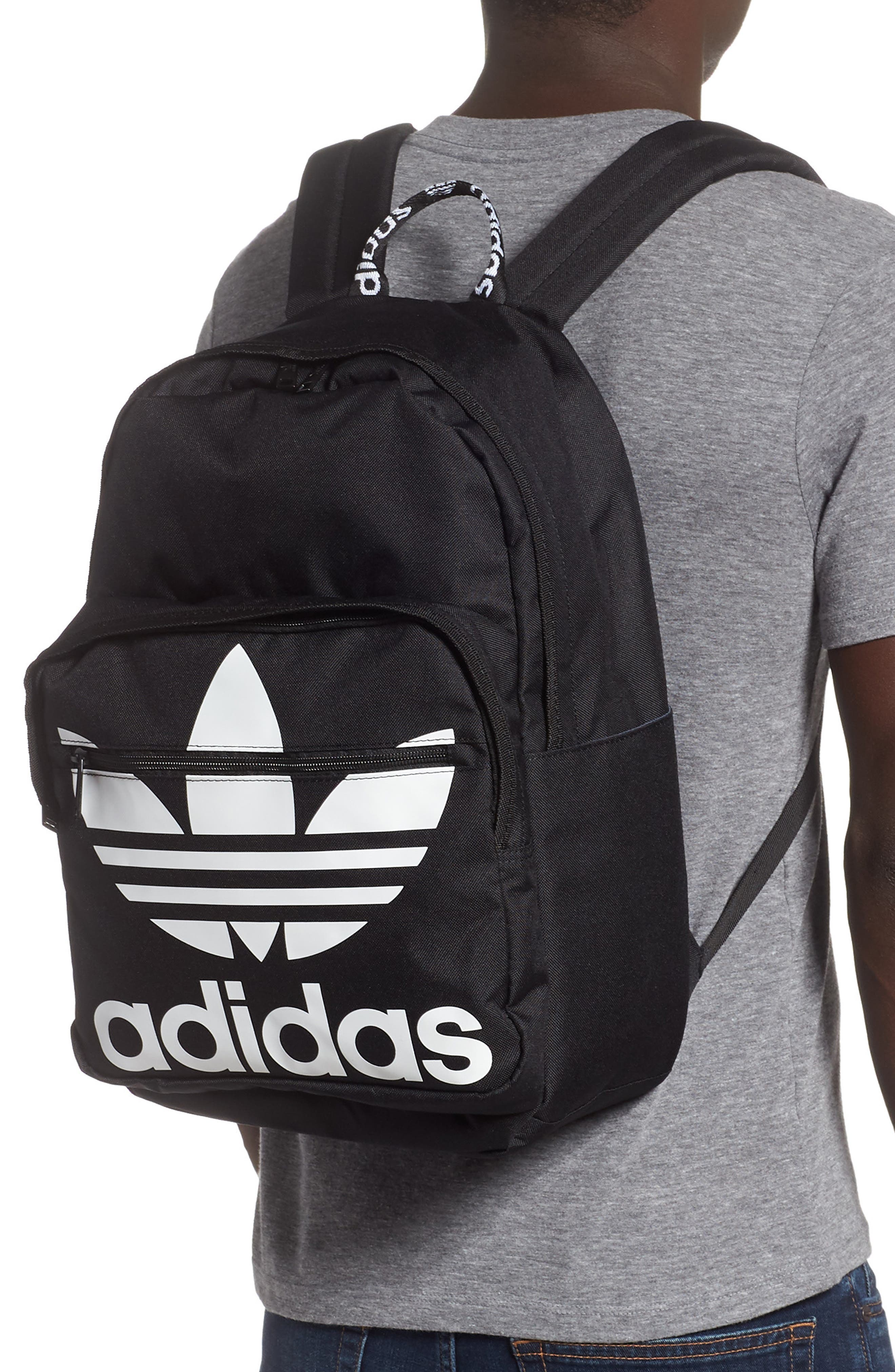 adidas Originals Trefoil Backpack, Alternate, color, Black