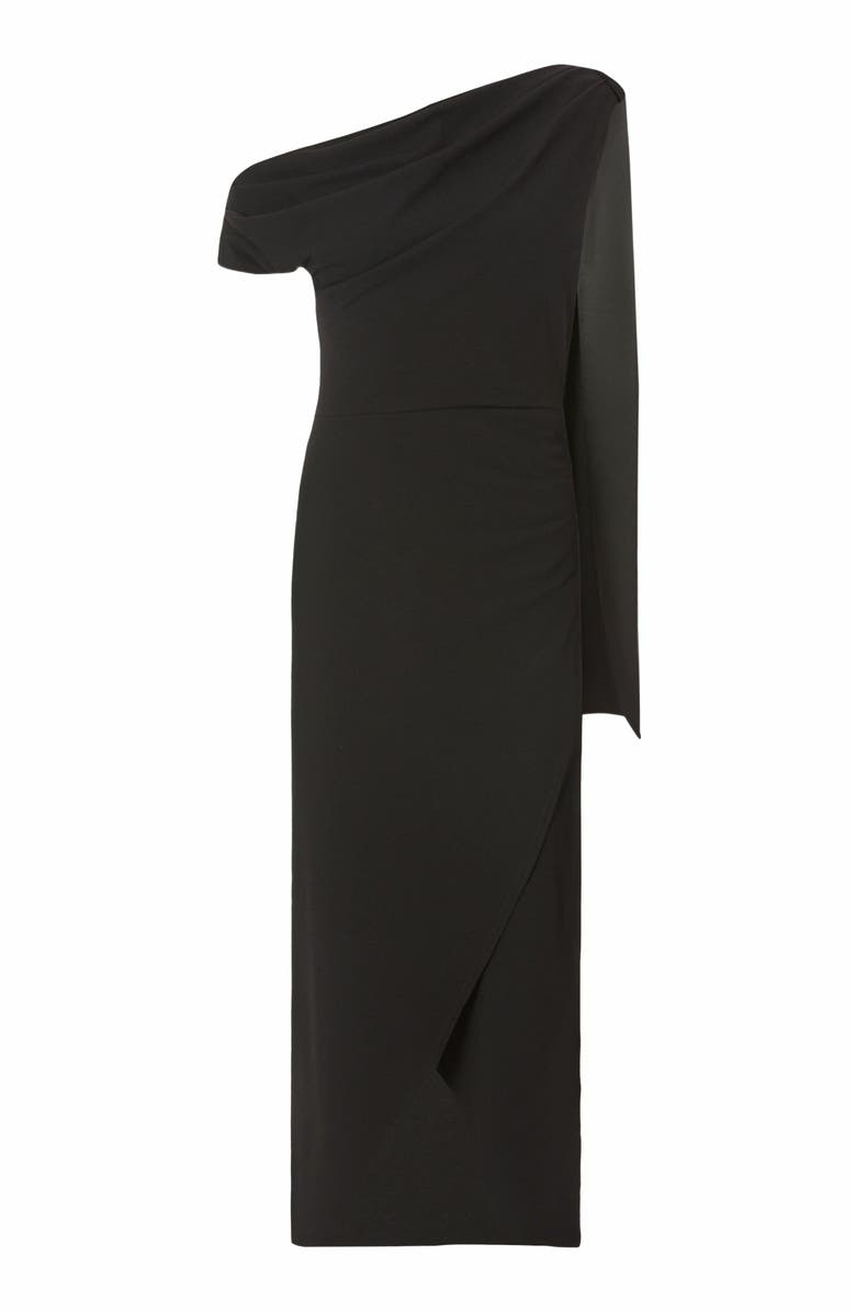 QUIZ Scuba Crepe Off the Shoulder Sash Maxi Dress, Alternate, color, 