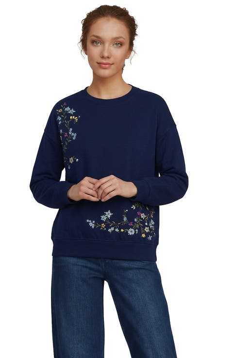 Serious Sweats Relaxed Long Sleeve Crew Neck Sweatshirt - Set Top