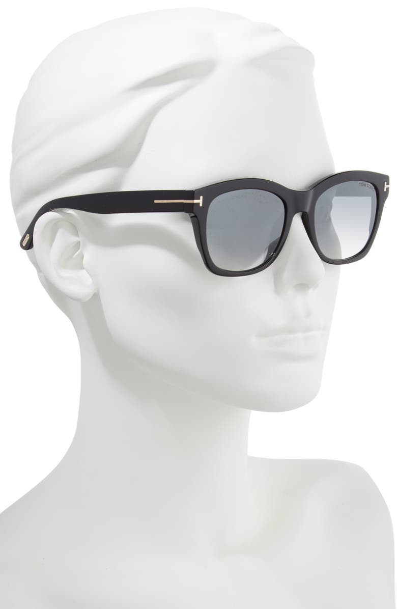 TOM FORD Lauren 52mm Sunglasses, Alternate, color, 