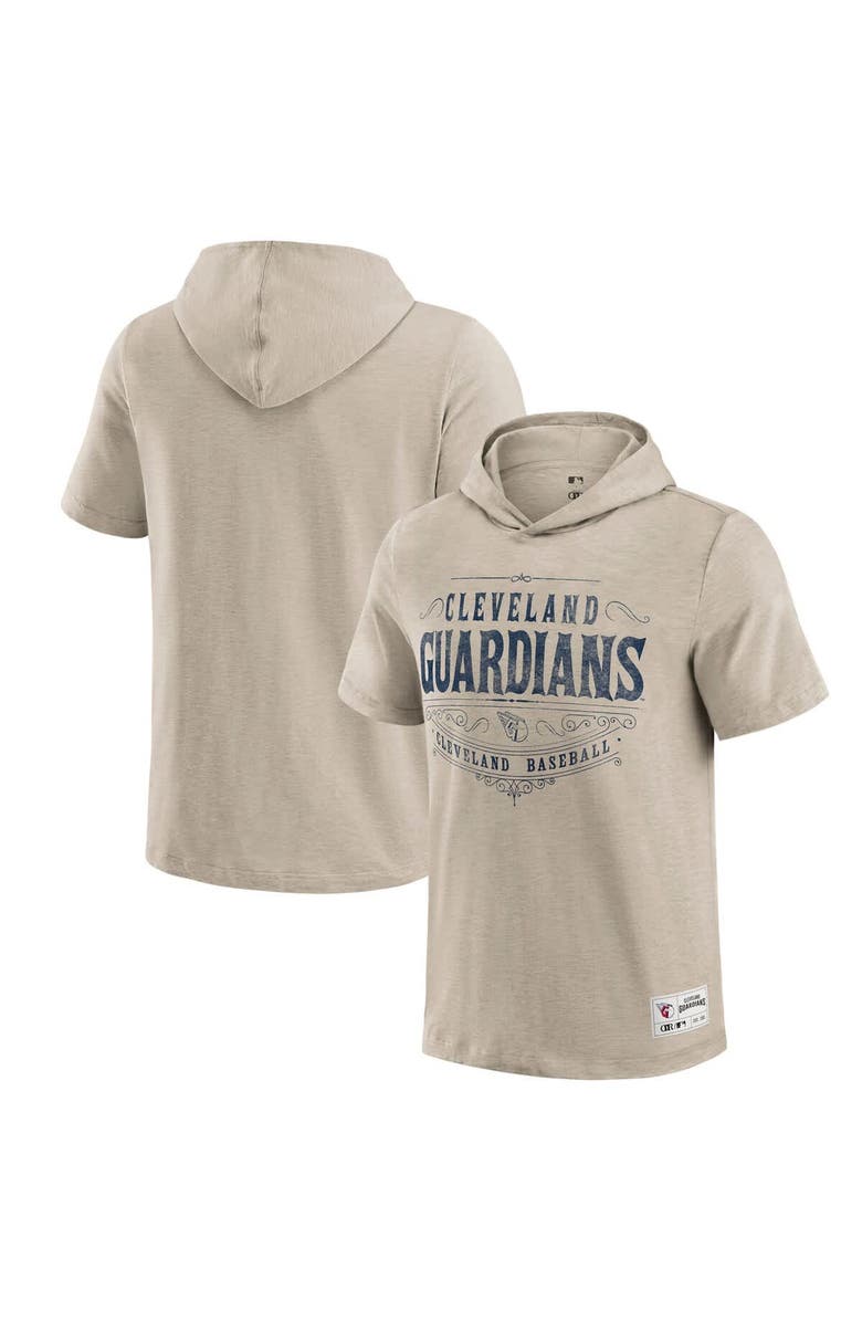Darius Rucker Collection by Fanatics Men's Darius Rucker Collection by Fanatics  Tan Cleveland Guardians Hooded T-Shirt, Alternate, color, Tan