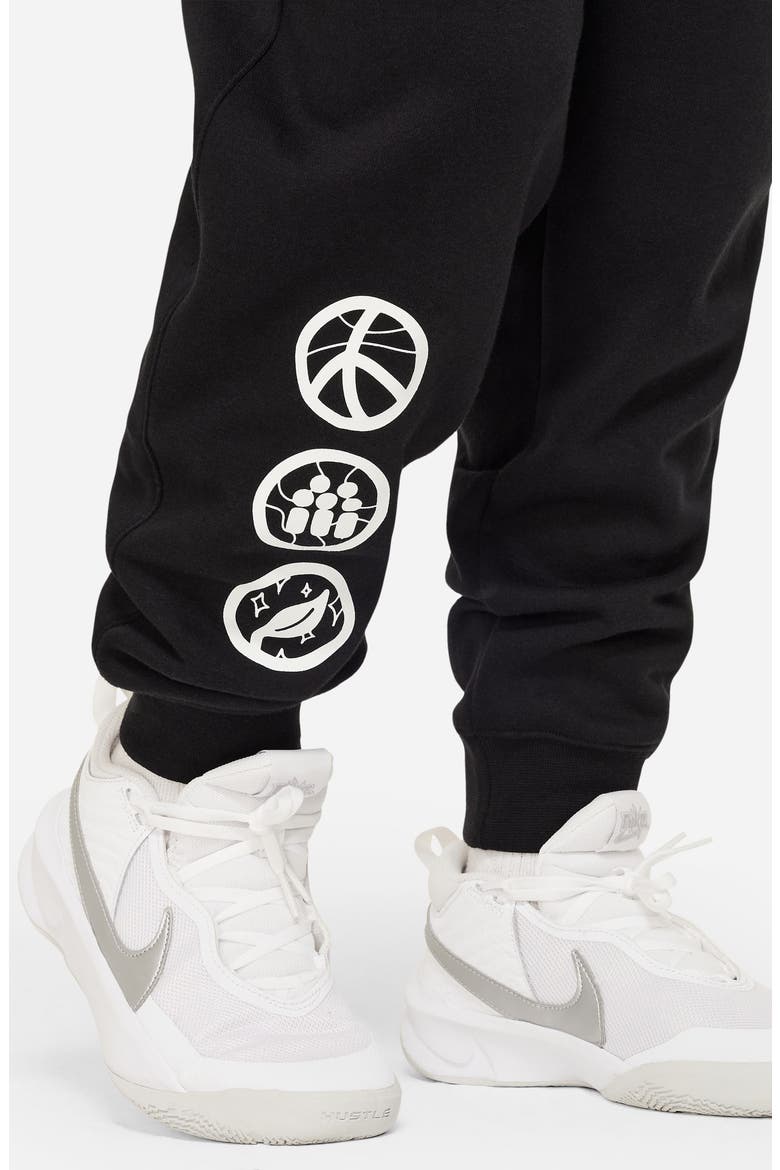 Kids' Culture of Basketball Sweatpants, Alternate, color, BLACK/ WHITE
