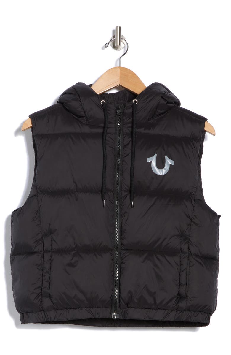 True Religion Hooded Quilted Vest, Alternate, color,