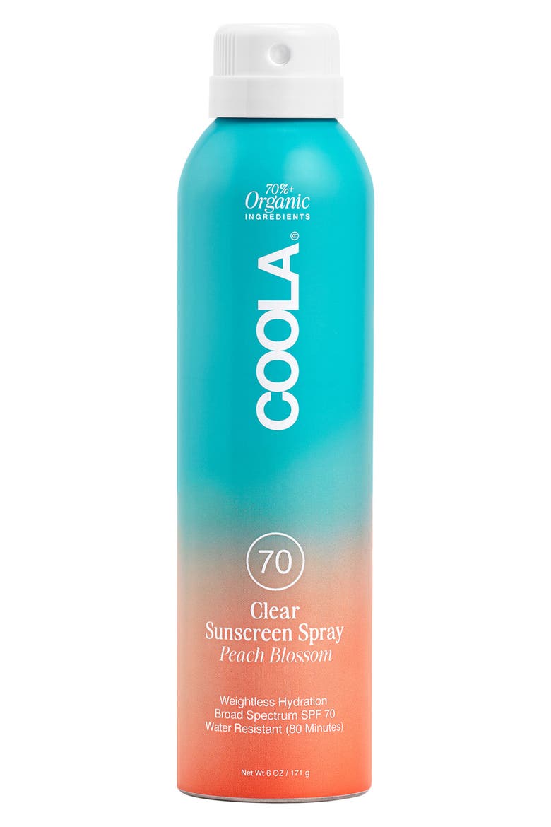 Suncare Classic Sunscreen Spray Peach Blossom SPF 70, Main, color, NO COLOR