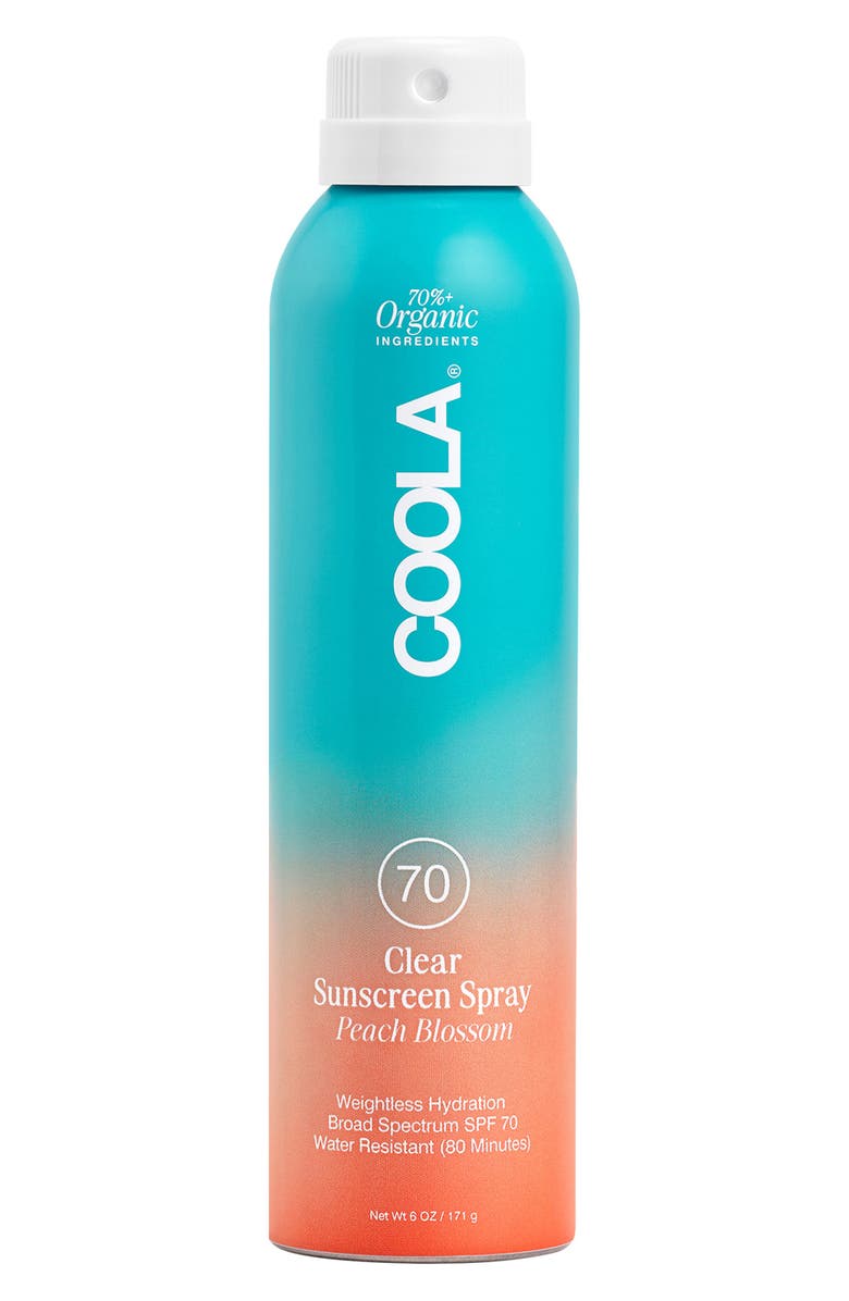 COOLA<sup>®</sup> Suncare Classic Sunscreen Spray Peach Blossom SPF 70, Main, color, 