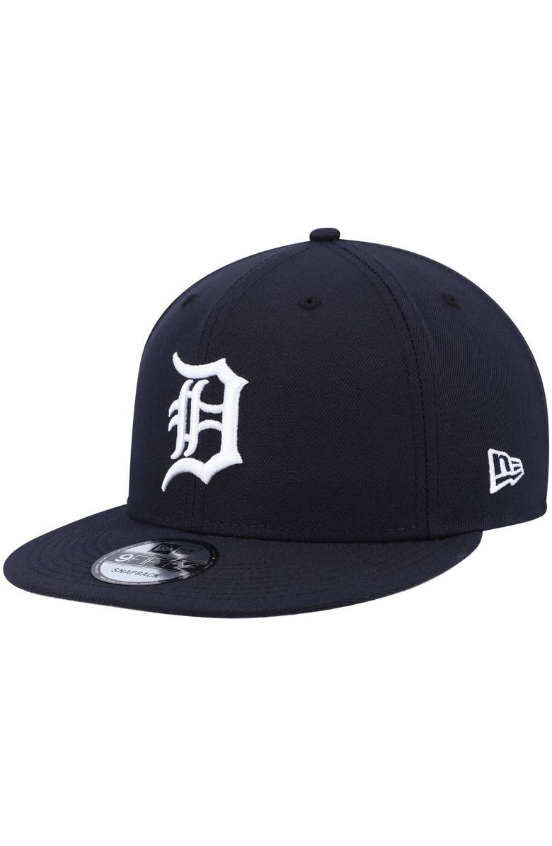 New Era Men's New Era Navy Detroit Tigers Primary Logo 9FIFTY Snapback Hat, Main, color, 