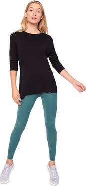 Rebody Active Anen Side Tie 3/4 Sleeve Top