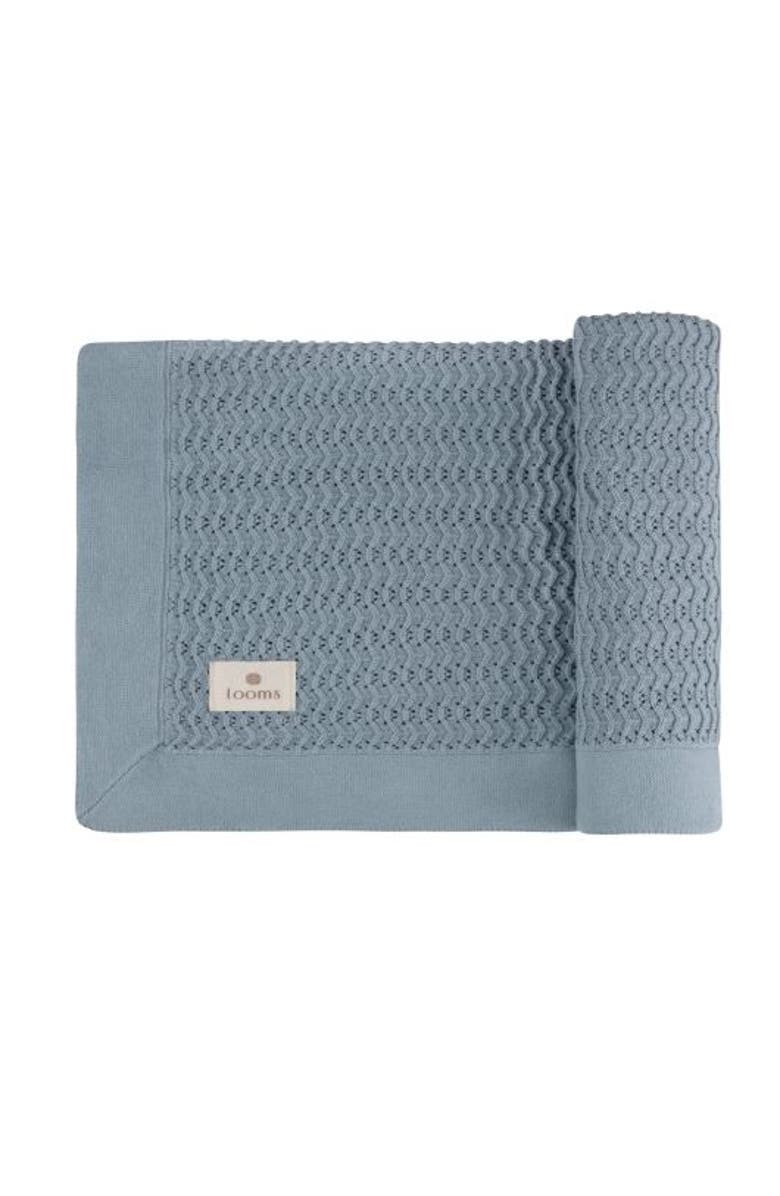 Ely's & Co. Looms Wave Collection - Knit Pointelle Blanket, Main, color,