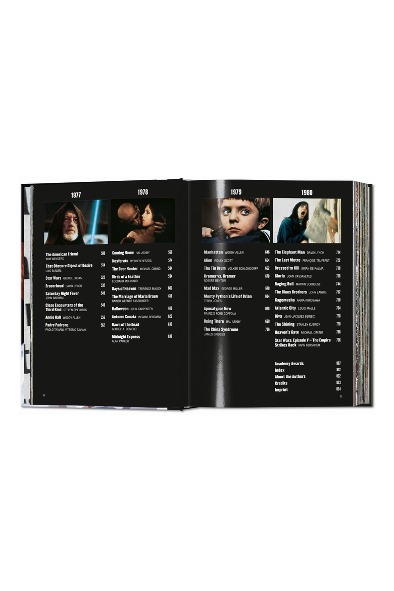 100 Movies of the 1970s Book, Alternate, color, Black