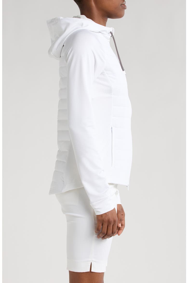 McCartan Mixed Media Jacket, Alternate, color, WHITE