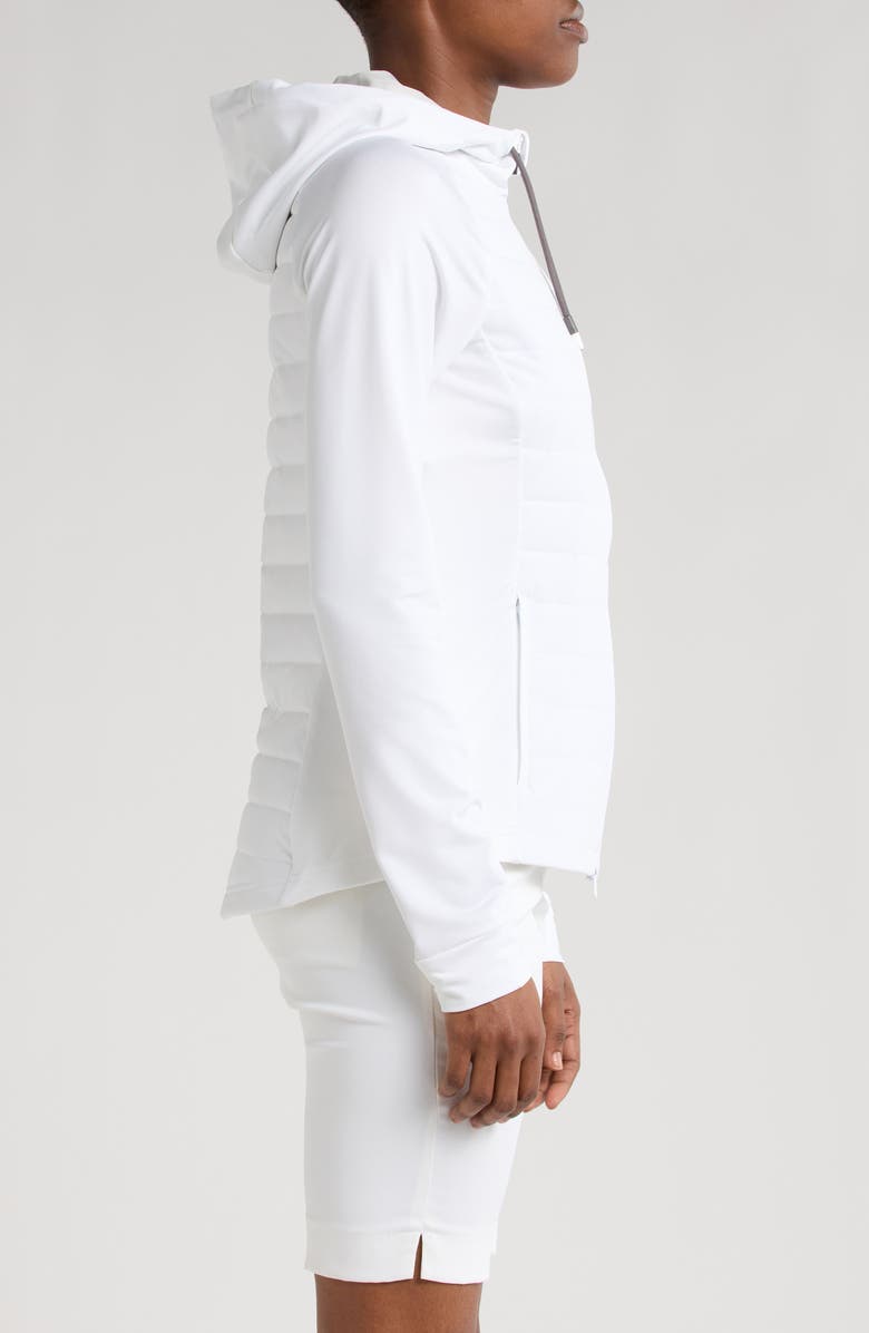 Swannies McCartan Mixed Media Jacket, Alternate, color, White