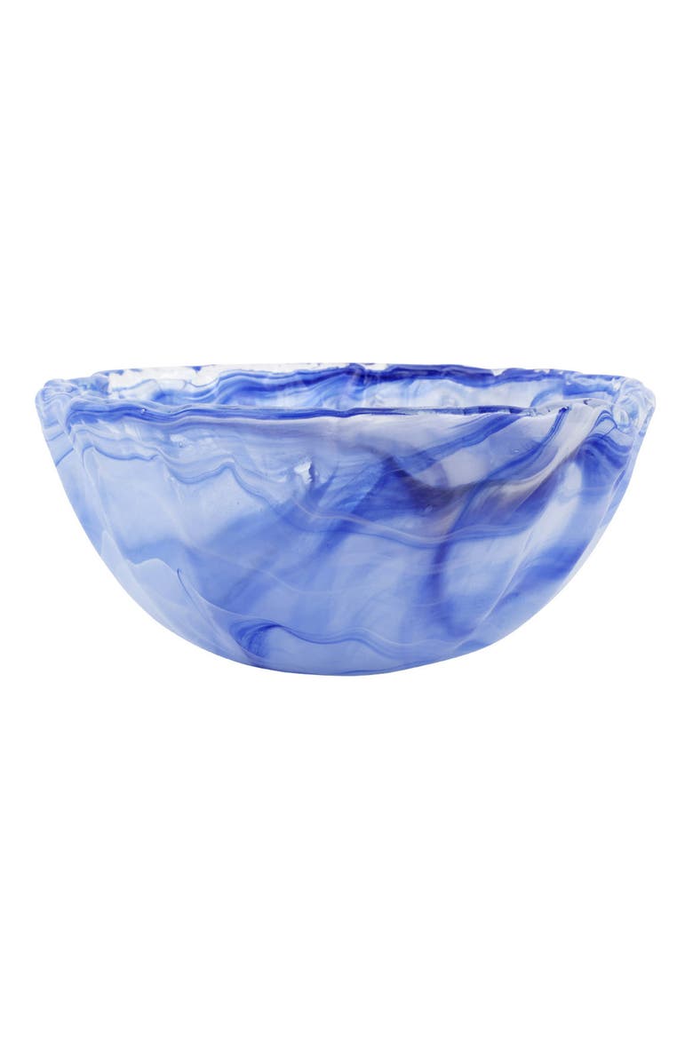 Onda Cobalt Glass Small Bowl, Alternate, color, BLUE