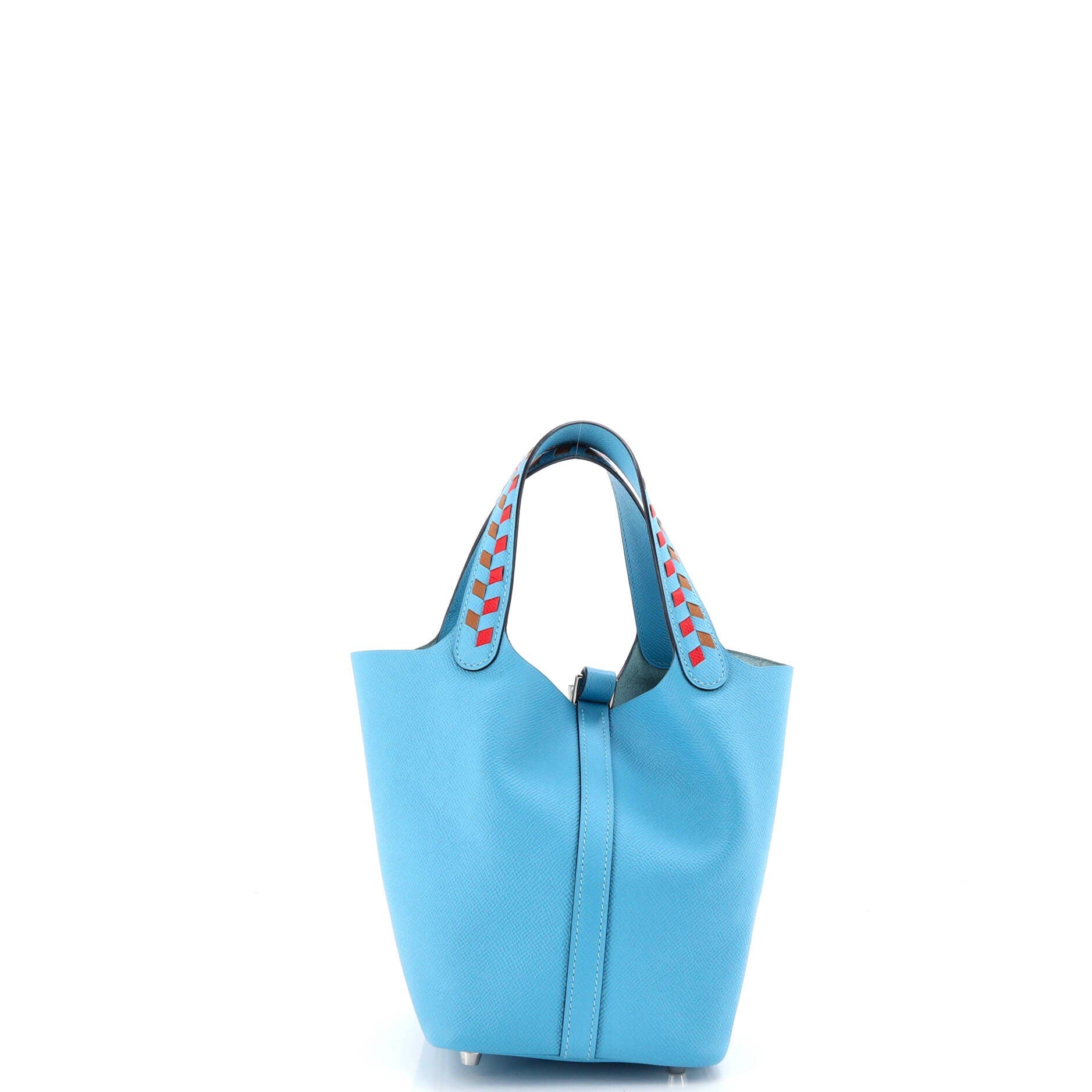 Picotin Lock Bag Tressage Epsom PM, Alternate, color, Blue