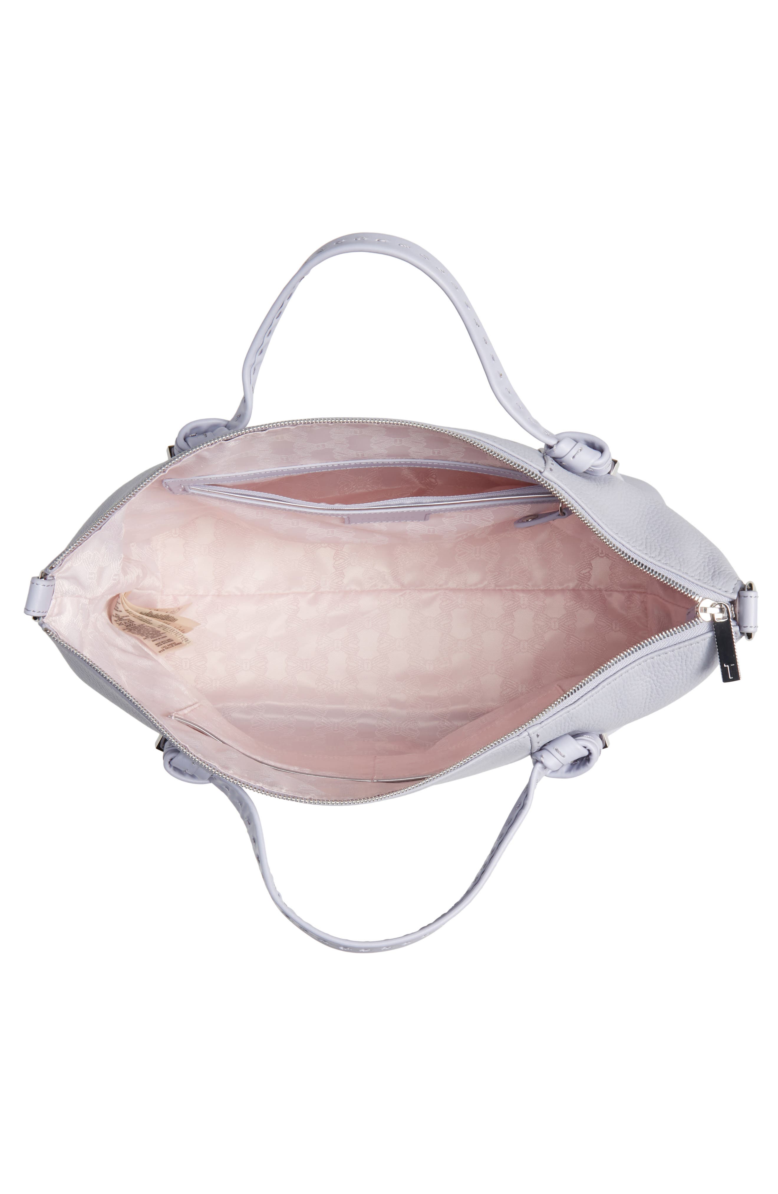 Ted Baker London Oellie Knotted Handle Large Leather Tote, Alternate, color, 