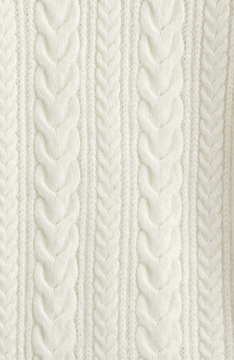 Nordstrom Kids' Oversize Cable Cardigan, Alternate, color, Ivory Egret