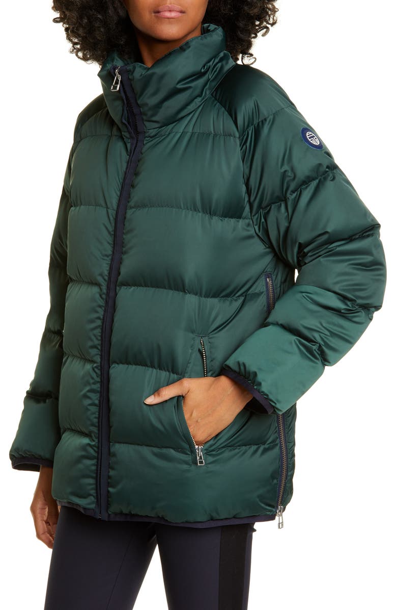 Tory Sport by Tory Burch Tory Sport Performance Satin Down Jacket, Alternate, color, 