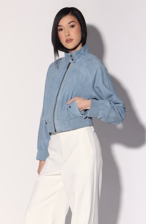 Bowie Suede Bomber Jacket