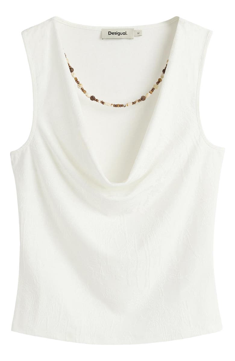 Desigual Cowl Neck Sleeveless Top, Alternate, color, 
