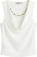 Desigual Cowl Neck Sleeveless Top