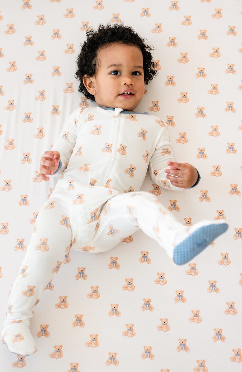 Kyte BABY Teddy Bear Zip-Up Footie, Alternate, color, Teddy Bear