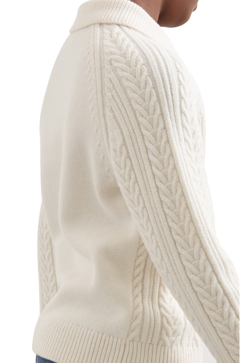 Kids' Evesham Polo Sweater, Alternate, color, OFF WHITE