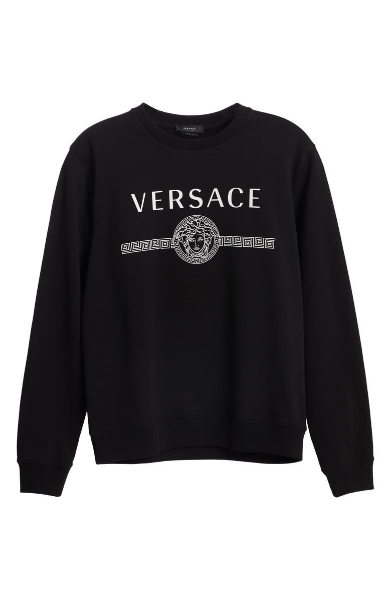 Versace Medusa Logo Sweatshirt, Alternate, color, 