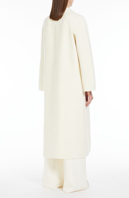 Max Mara Ludmilla Double Face Cashmere Coat In White