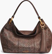 Donna Karan New York Glenwood Python Suede Shoulder