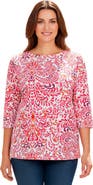 Jessica London Stretch Cotton Boatneck Tunic