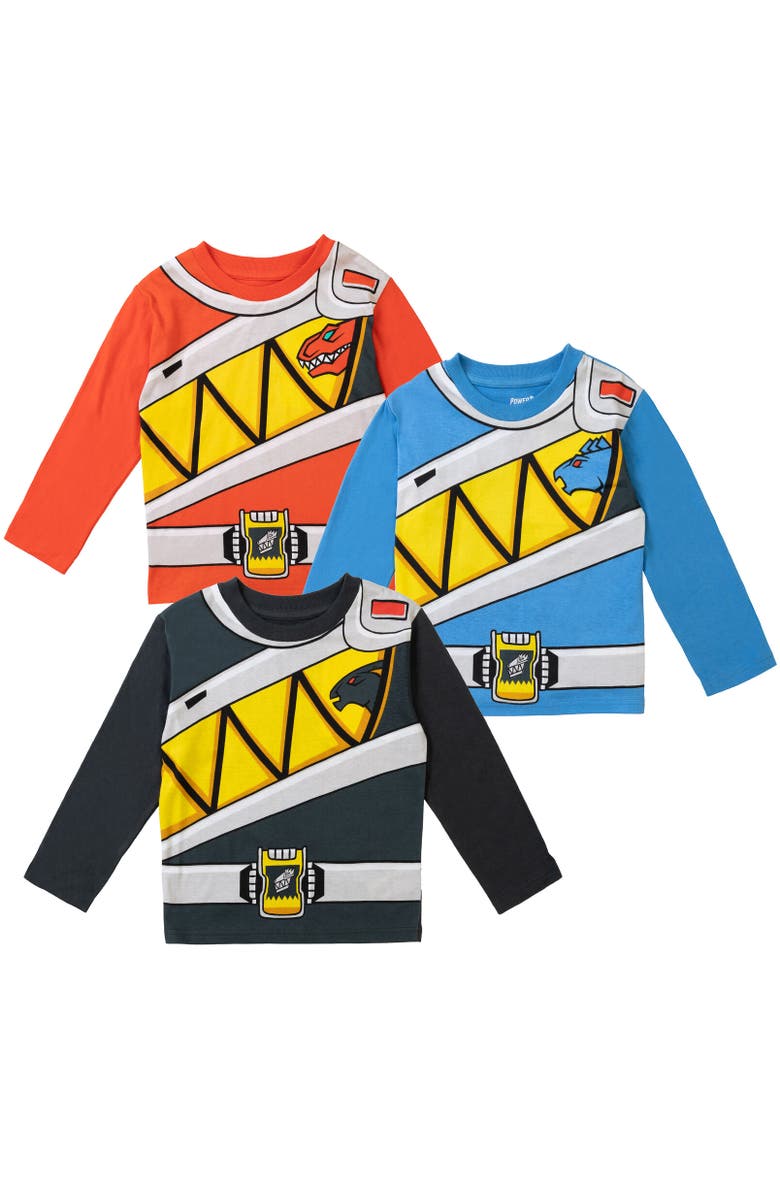 Power Rangers 2-Pack Long Sleeve T-Shirts, Main, color, Multicolor