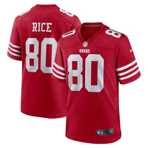 Men's Nike Jerry Rice Scarlet San Francisco 49ers Retired Team Player Game Jersey