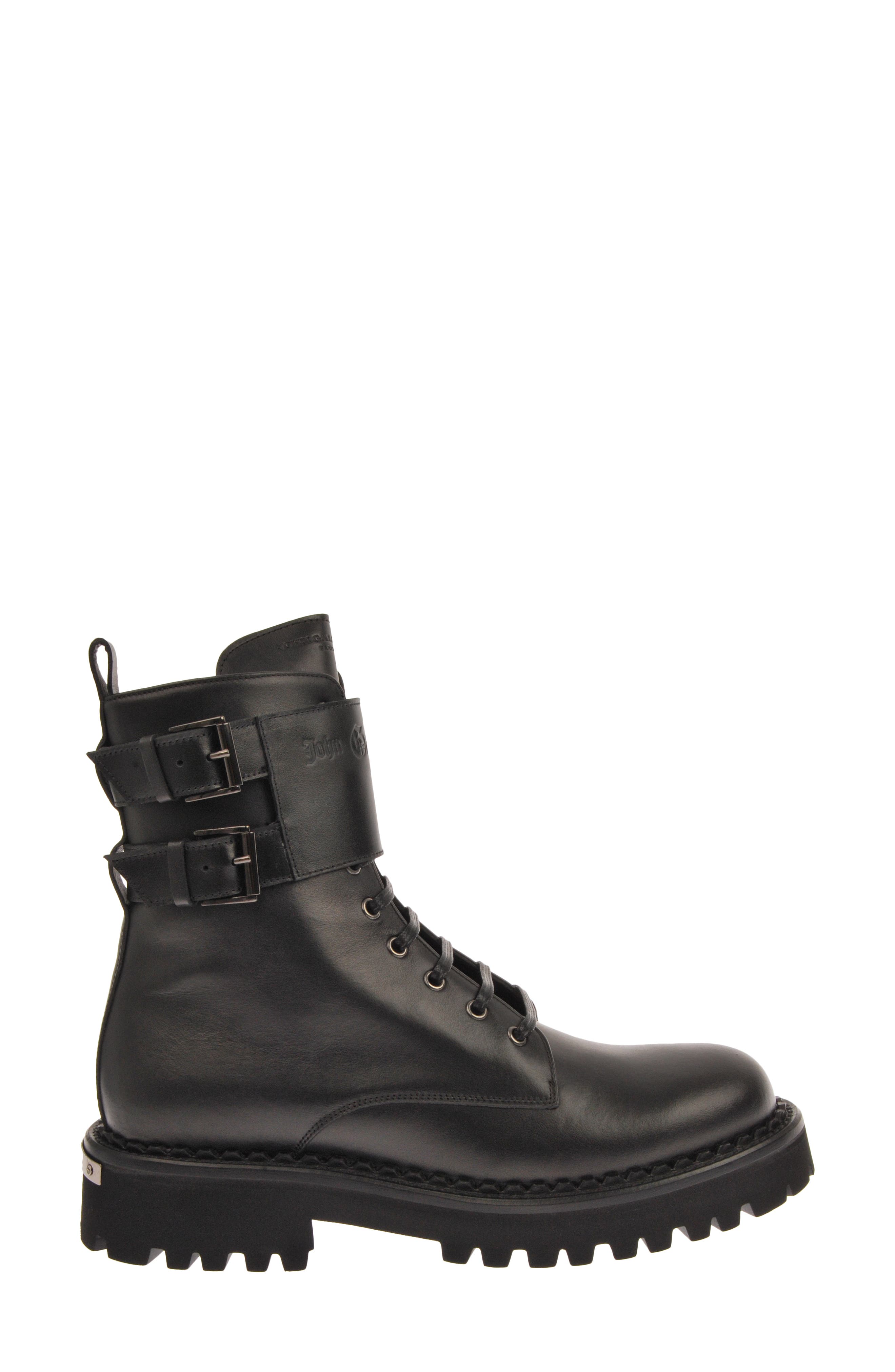 John Galliano Paris John Gallioano Combat Boot, Alternate, color, 