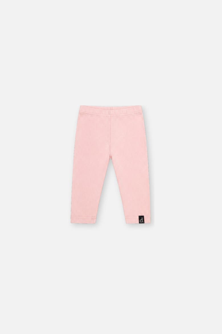 Rib Knit Elastic Waist Leggings, Main, color, Pale Dusty Pink