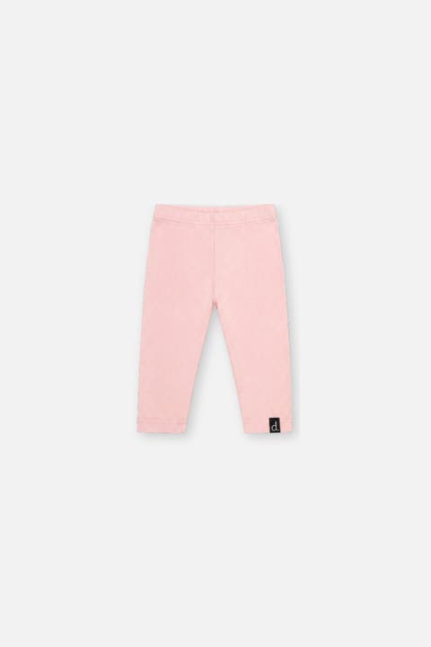 Rib Knit Elastic Waist Leggings