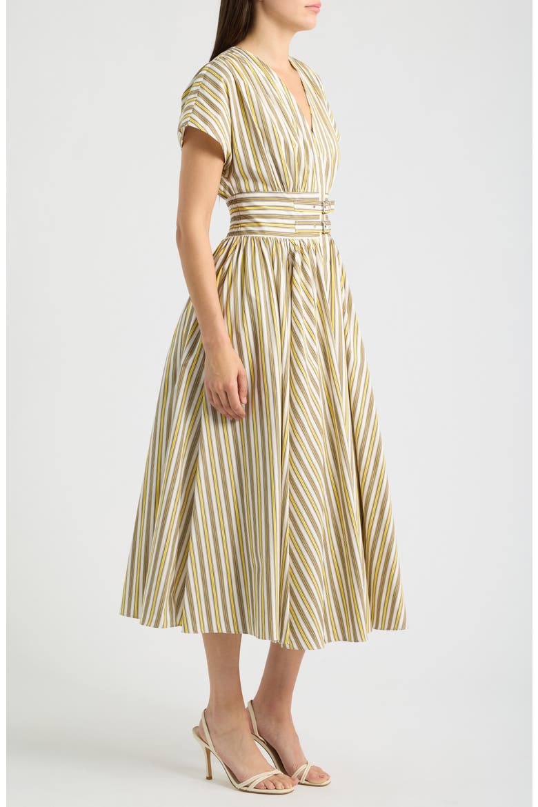 The Julianne Belted Maxi Dress, Alternate, color, BRIGHT WHITE/ULTRA WHITE