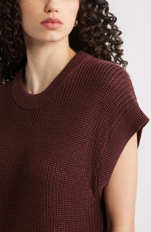 Nordstrom Crewneck Sweater In Brown Raisin