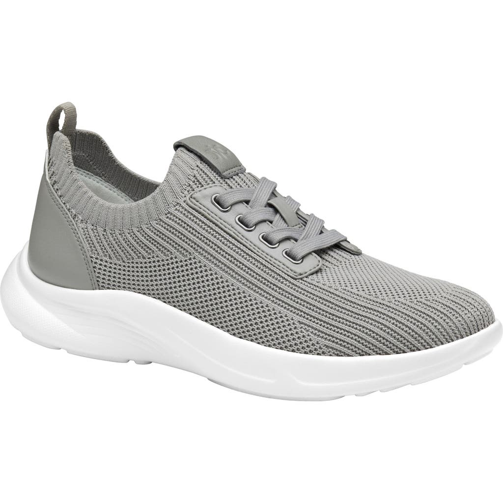 Johnston & Murphy Escape Knit Sneaker In Gray Knit