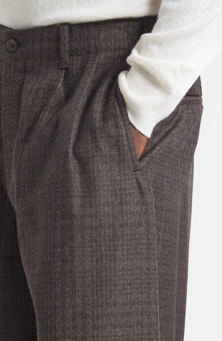 OUR LEGACY Bridge Plaid Vigin Wool Chinos, Alternate, color, Brown Dunmore Check