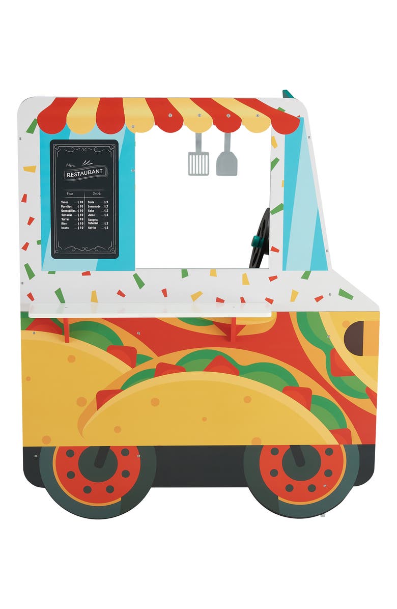 Teamson Kids My Little Helper Kids Play Taco Truck Playset, Alternate, color, Multi Color