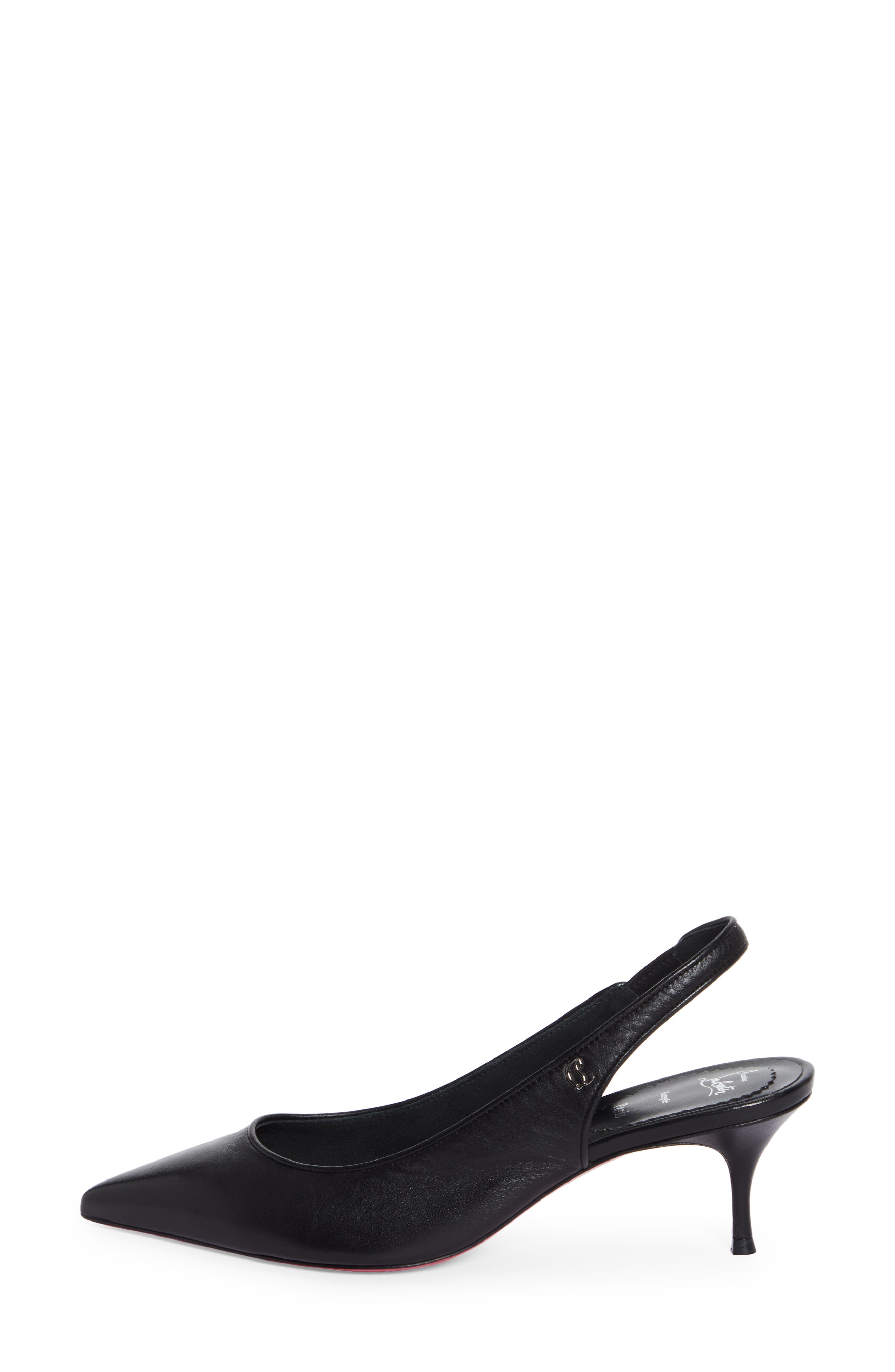Christian Louboutin Sporty Kate Slingback Pump, Alternate, color, Black
