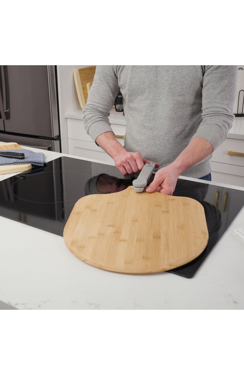 Old Stone Pizza Peel w/ Folding Handle, 14x16-Inch, Alternate, color, Bamboo