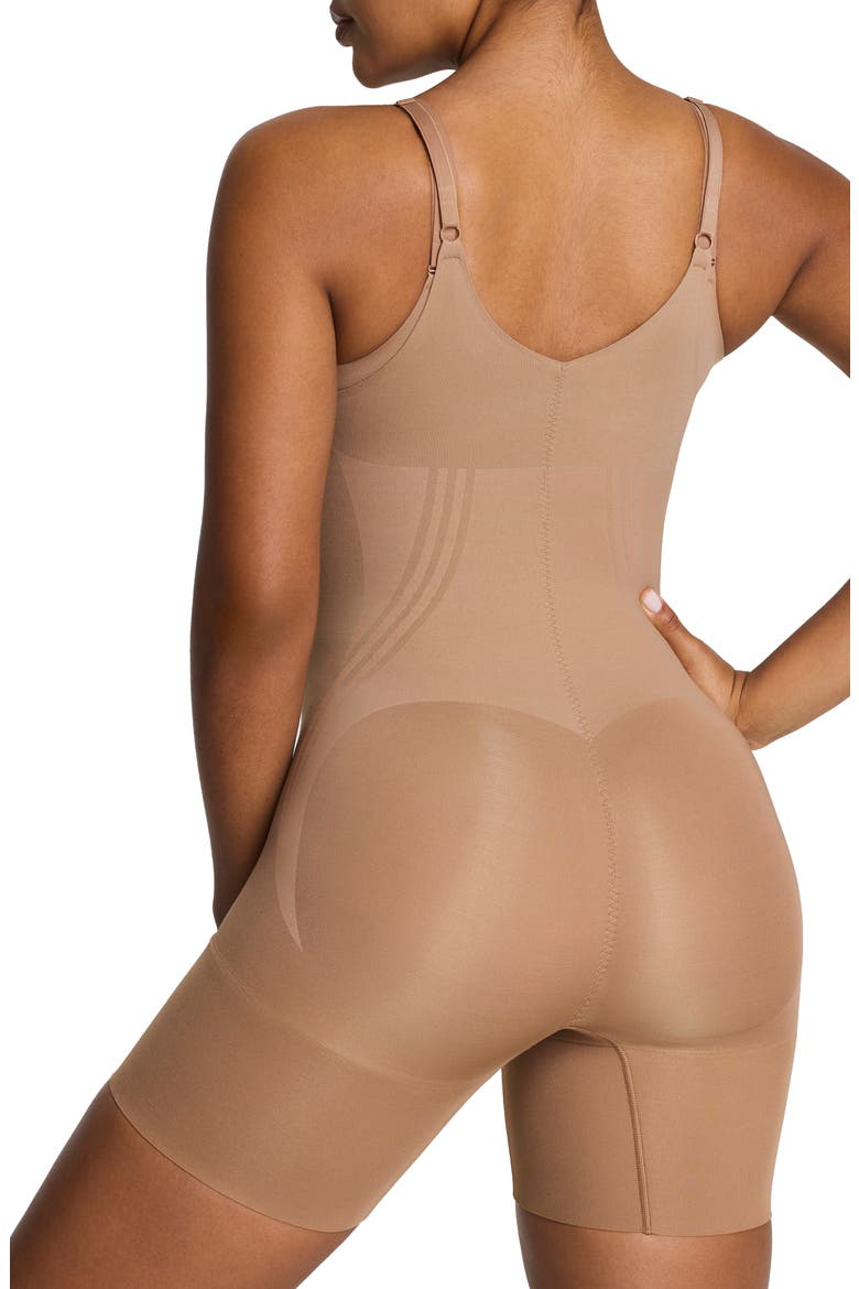 SPANXsculpt™ GoFigure Open Bust Shaper Bodysuit, Alternate, color, CINNAMON