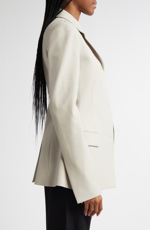 Proenza Schouler Lark Wool Blend Gabardine Blazer In Taupe