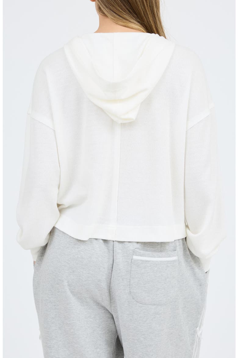 Solid Hooded Henley, Alternate, color, OFF WHITE