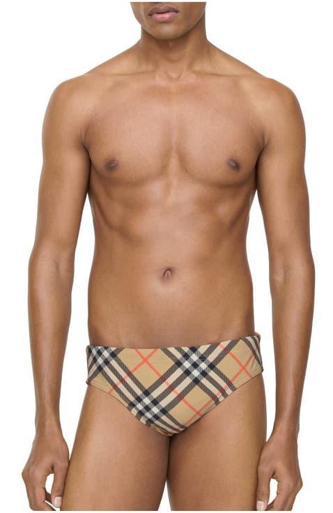 Check Swim Briefs