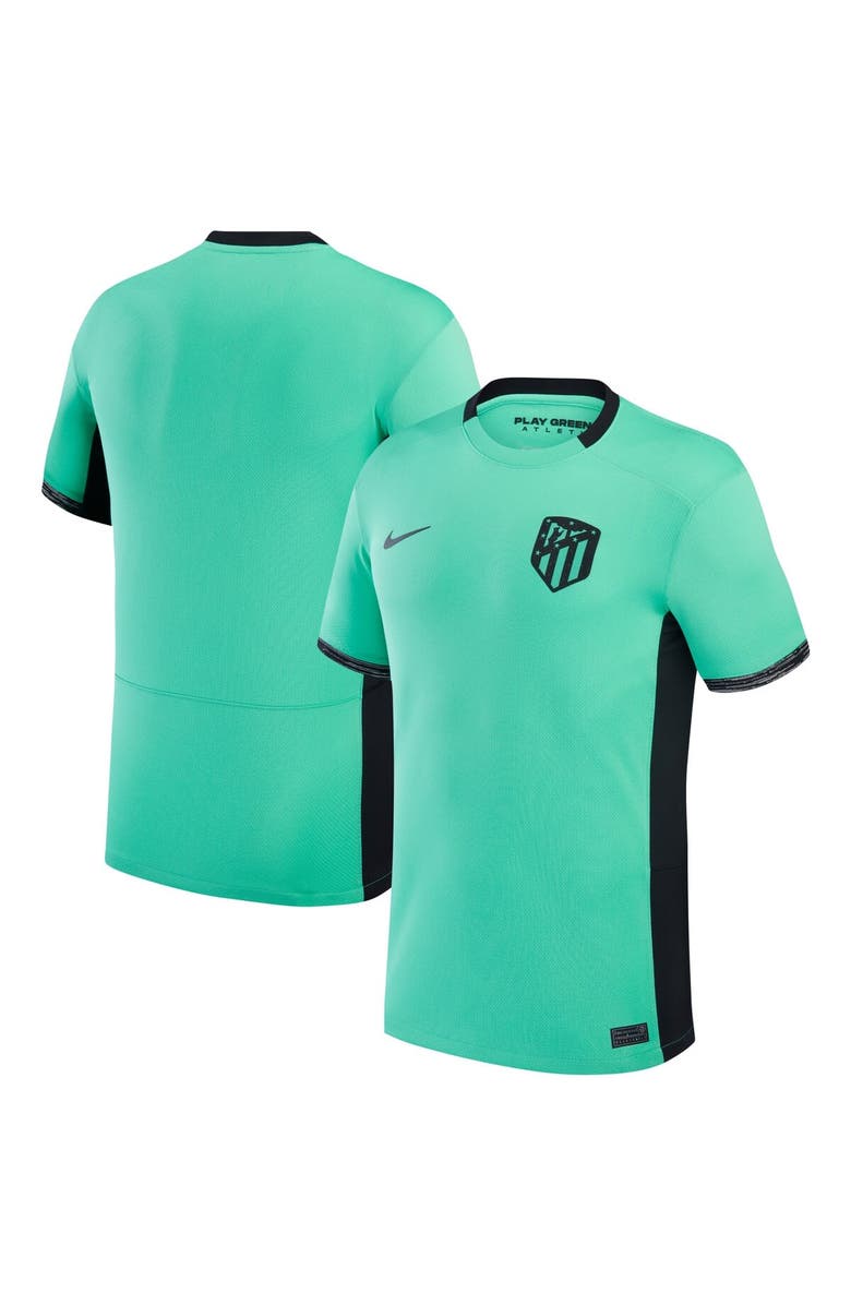 Nike Men's Nike  Green Atletico de Madrid 2023/24 Third Stadium Replica Jersey, Main, color, 