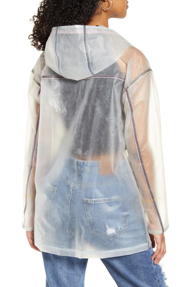Thread It Clear Rain Jacket, Alternate, color, WHITE